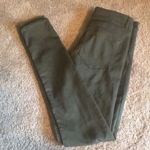 Army green stretchy jean